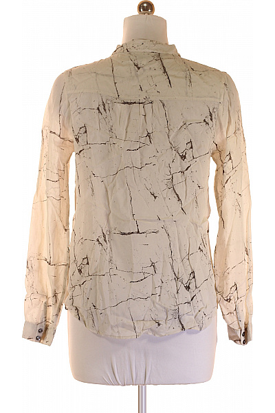 SECOND FEMALE Dámská Košile Hedvábná Černobílá Vel. L