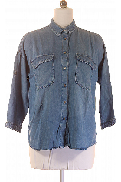 Dámská Košile Modrá MANGO Vel. S