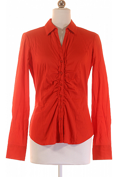 Společenská Dámská Košile Oranžová COMMA Vel. 34