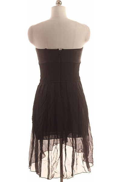 BCBGMAXAZRIA  Šaty s Ramínky Černé