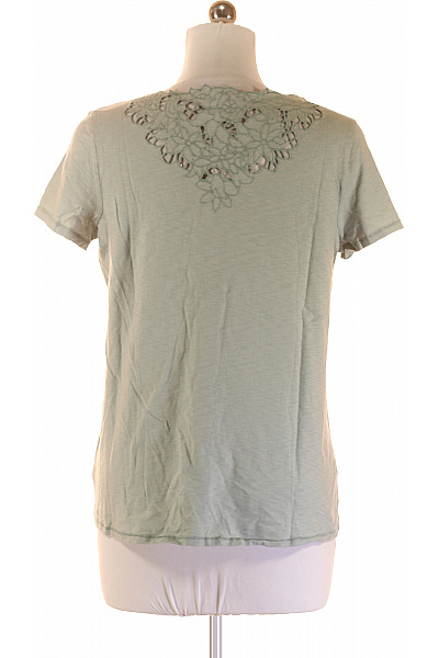 Next Jednoduché Dámské Tričko Zelené Vel. 42