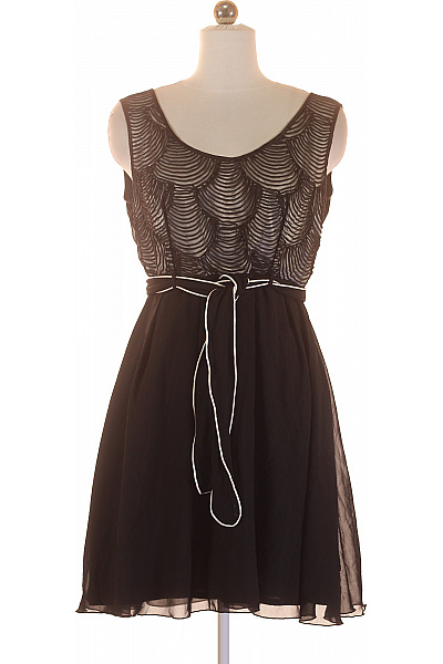 Páskové  Šaty Černé Little Mistress Vel. 42