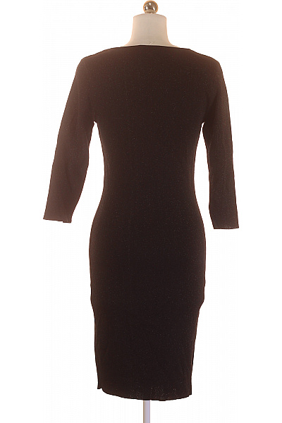  Šaty Pletené Černé MORGAN Second hand Vel. M