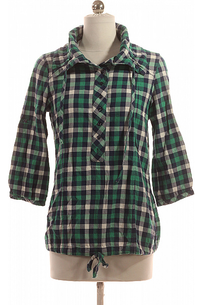 MAVI Vzorovaná  Halenka Zelená Second hand Vel. XS