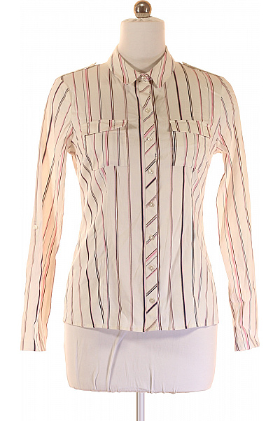 Next Vzorovaná Dámská Košile Bílá Vel. 40