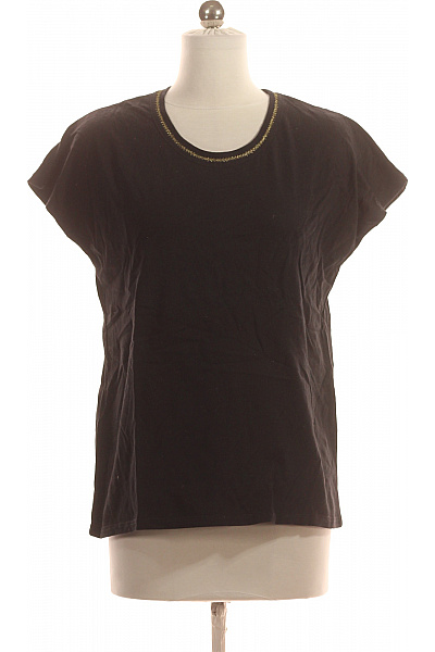 Jednoduché Dámské Tričko Černé Vel. S