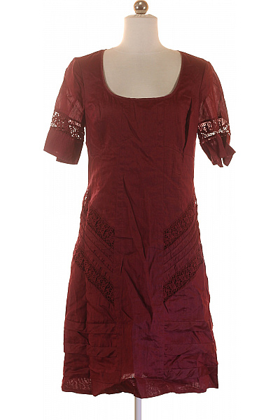  Šaty s Krajkou Vínová NOA Vel. S