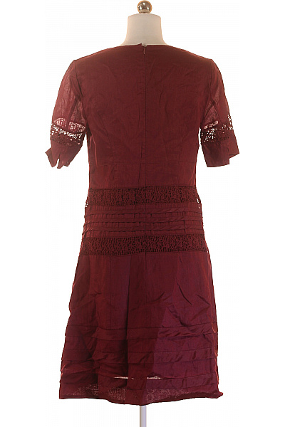  Šaty s Krajkou Vínová NOA Vel. S