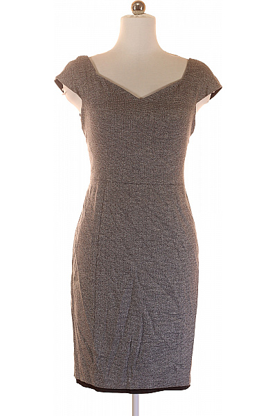 Reiss Šaty Vlněné Šedé Vel. 42