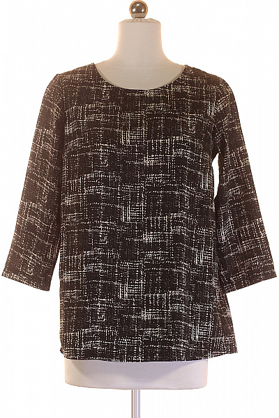 Vzorovaná  Halenka Černobílá Cartoon Second hand Vel. 36