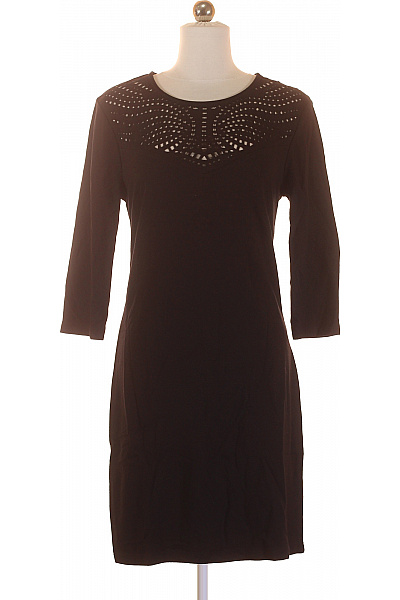 MANGO Tričkové  Šaty Černé Vel. M