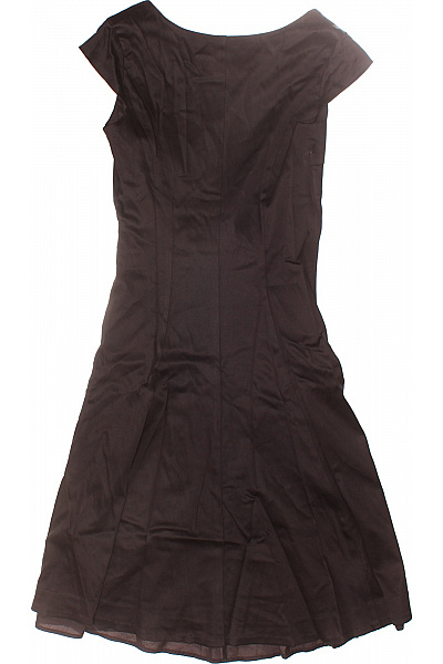 InWear hnědé zavinovací šaty krátký rukáv elegantní koktejlové saténové Vel. 32 | InWear | obrázek 3