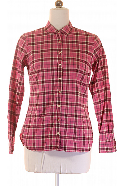 Kostkovaná Dámská Košile Růžová TOMMY HILFIGER