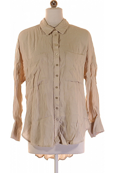 MANGO Společenská Dámská Košile Béžová Second hand Vel. S