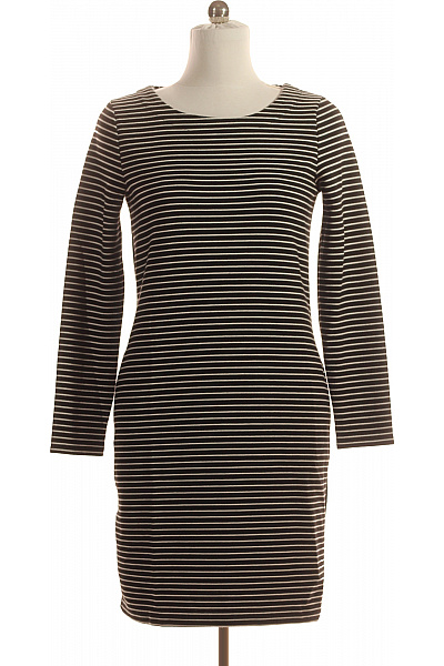 Šaty Černobílé OBJECT Second hand Vel. M