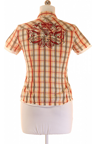 Kostkovaná Dámská Košile Oranžová Next Vel. 38