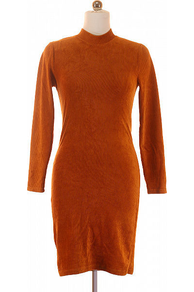 Tričkové  Šaty Hnědé ONLY Second hand Vel. L