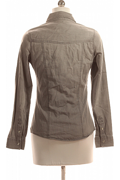 Next Riflová Dámská Košile Šedá