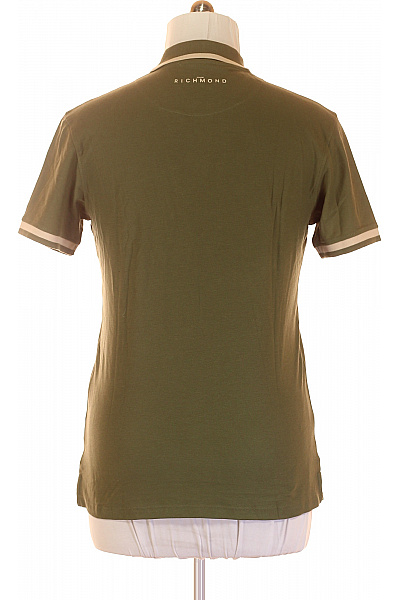 Pánské Tričko s Límečkem Zelené John Richmond Vel. L