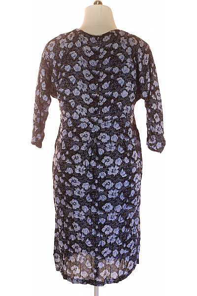  Šaty s Květinovým Potiskem Modré MASAI Vel. L