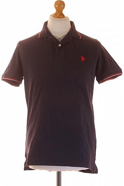 Pánské Tričko S Límečkem Modré U.S.POLO ASSN. Vel. M
