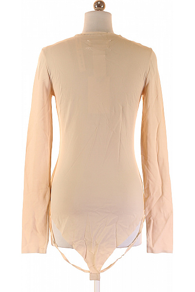 maison margiela Dámské viskózové body dlouhý rukáv hladké béžové basic Vel. 46 | maison margiela | obrázek 2