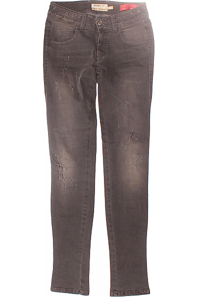 Met Dámské Džíny Šedé Second Hand Vel. 26