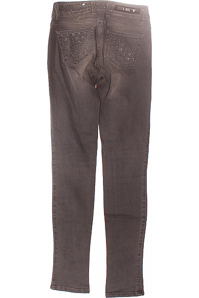Met Dámské Džíny Šedé Second hand Vel. 26 | Met | obrázek 2