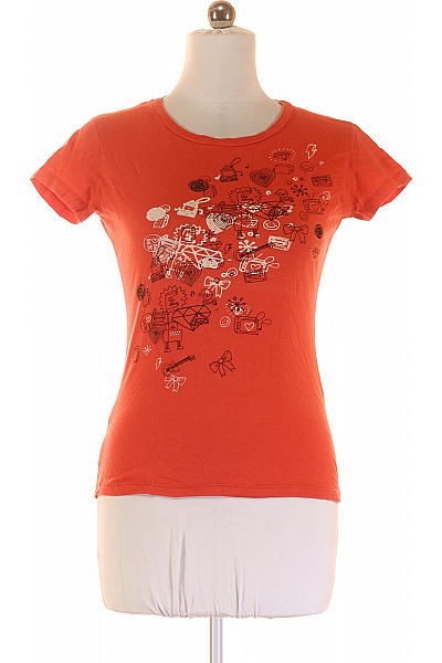 Dámské Tričko s Potiskem Oranžové Vel. M | Unimoda | obrázek 2