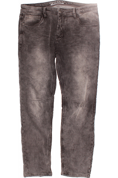 Pánské Rovné Džíny Šedé Vel. 34