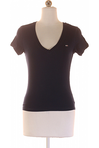 Jednoduché Dámské Tričko Modré TOMMY HILFIGER Vel. S | TOMMY HILFIGER | obrázek 2