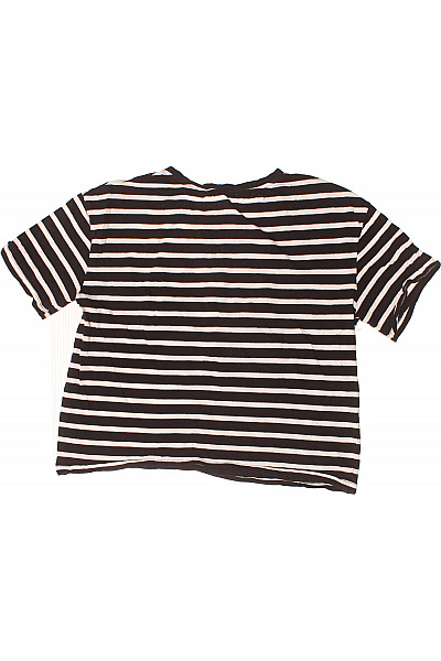 Dámské Tričko s Potiskem Černobílé ZARA Second hand Vel. S | ZARA | obrázek 3