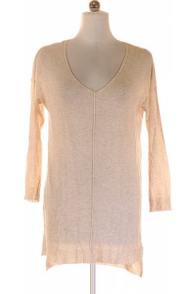 Esmara Dámská pletená halenka béžová delší s výstřihem do V podzimní Velikost L | Esmara | obrázek 2