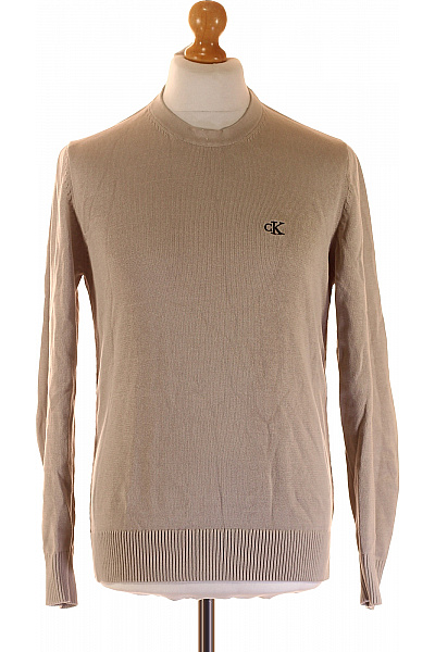 Pánský Svetr Béžový Calvin Klein Second Hand Vel. M