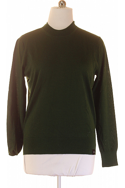 Pánský Svetr Vlněný Zelený John Richmond Second Hand Vel. XL