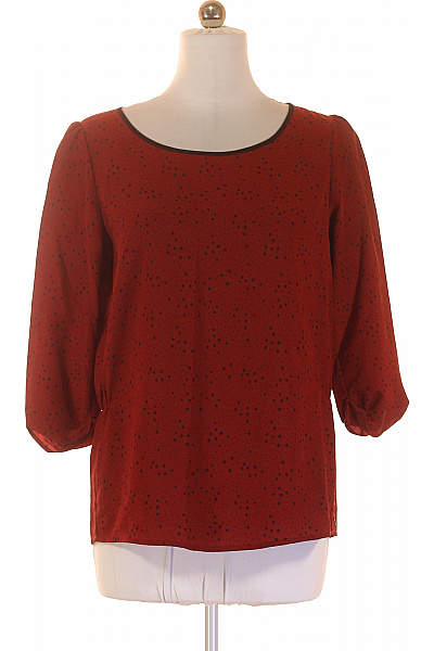 MAISON SCOTCH Červená polyesterová halenka s potiskem hvězdy elegantní volná Velikost 4 | MAISON SCOTCH | obrázek 2