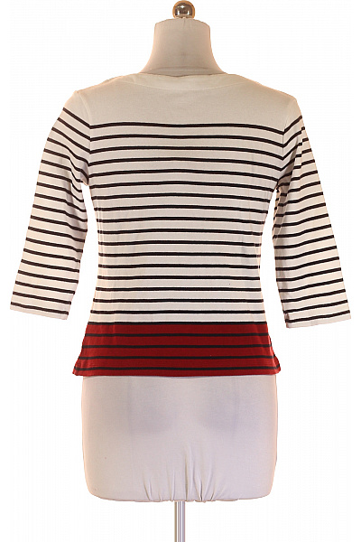 Hobbs Dámský bavlněný pruhovaný pulovr tříčtvrteční rukáv červená Vel. m | Hobbs | obrázek 2