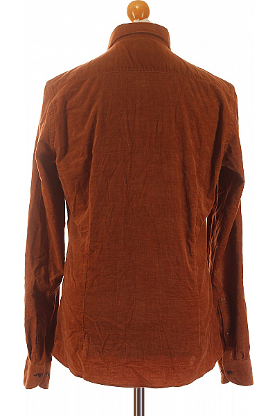 OLYMP Pánská Košile Jednobarevná Hnědá Vel. M | OLYMP | obrázek 2