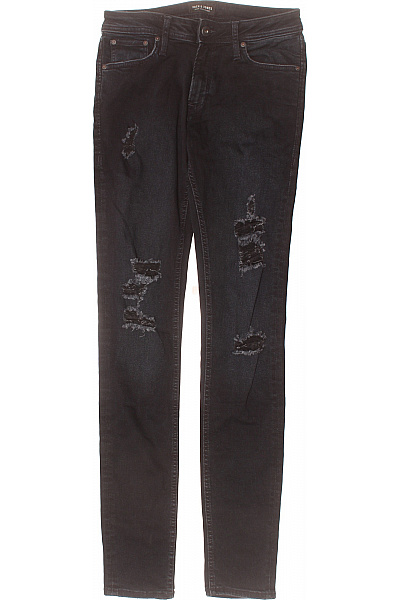 Roztrhané Pánské Džíny Černé JACK & JONES