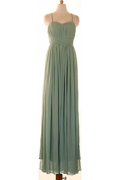 kraimod Dámské šaty bez rukávů dlouhé společenské plisované zelené Velikost 38 | kraimod | obrázek 2