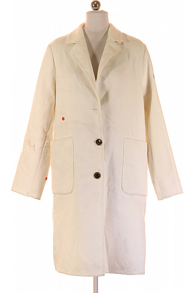 Dámský Dlouhý Kabát Bílý Frieda&freddies Vel. 36