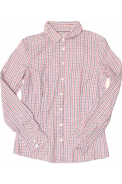 MANGO Dámská kostkovaná košile s dlouhým rukávem červená bílá Velikost m | MANGO | obrázek 2