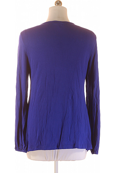 BODY FLIRT Dámská modrá halenka s dlouhým rukávem a nabíraným výstřihem do V Velikost 40/42 | BODY FLIRT | obrázek 2