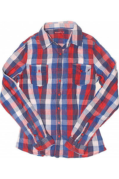 Terranova Dámská kostkovaná košile s dlouhým rukávem červená modrá bílá Velikost l | Terranova | obrázek 2