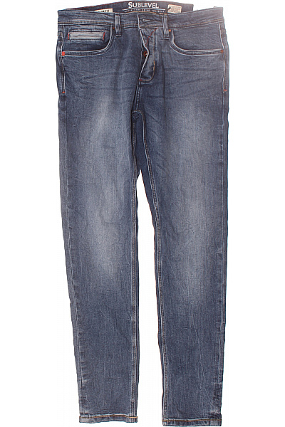 Pánské Rovné Džíny Modré Vel. 32/34