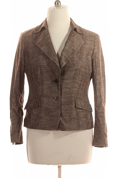 RENÉ LEZARD Teplé Dámské Sako Vlněné Hnědé Vel. 44 | RENÉ LEZARD | obrázek 2