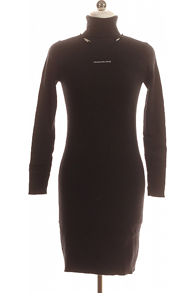  Šaty Pletené Černé Calvin Klein Vel. XS