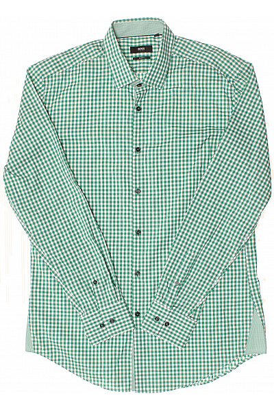 Hugo Boss Vzorovaná Pánská Košile Zelená Vel. 42 | Hugo Boss | obrázek 2