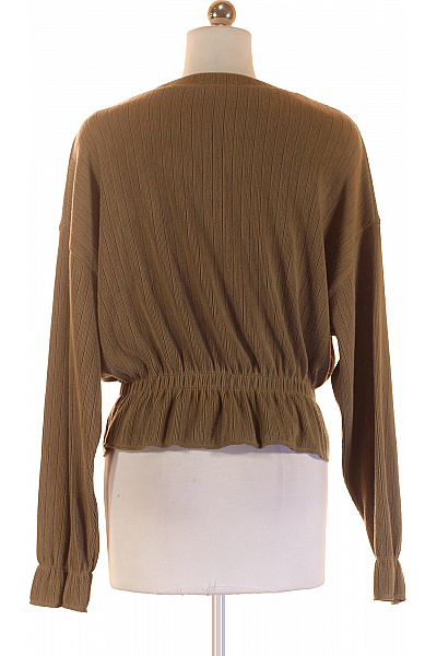 Jednoduché Dámské Tričko Khaki ZARA Vel. S | ZARA | obrázek 3