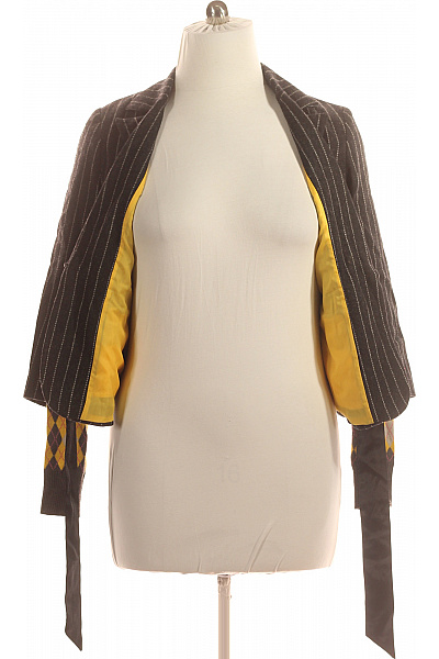 Teplé Dámské Sako Vlněné Šedé Vel. L | Unimoda | obrázek 3